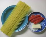 たらこスパゲッティ作り方1写真