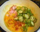 バターの風味♪おくらチヂミna玉子焼☆作り方3写真