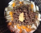 ゴボウとしょうがと挽肉で炊き込み♡作り方3写真