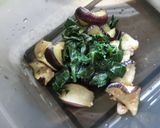 ピーマンの葉っぱと茄子のトースト作り方5写真