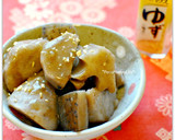 里芋とれんこんの煮ころがし ゆずの香りで作り方4写真