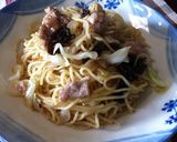 【しっとり】干し椎茸のしょうゆ焼きそば作り方10写真