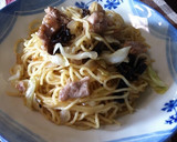 【しっとり】干し椎茸のしょうゆ焼きそば作り方10写真