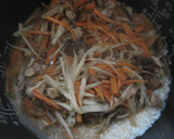 ごぼうたっぷり炊き込みおこわ作り方4写真