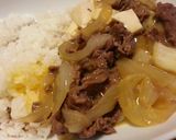 簡単あっさり牛鍋丼作り方9写真