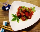 簡単!焼き肉のたれdeマグロのユッケ風♪作り方4写真