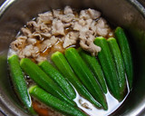 娘に伝えたい＊オクラと豚肉の柚子胡椒煮＊作り方4写真