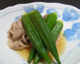 娘に伝えたい＊オクラと豚肉の柚子胡椒煮＊作り方5写真