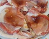 しょうが焼きのお肉でさっぱり揚げ豚☆作り方1写真