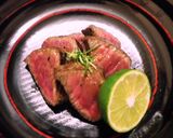 すだち風味・牛肉のマリネステーキ作り方6写真