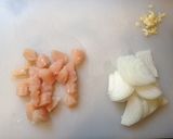 チキンカレーの黄色いポテトグラタン作り方1写真