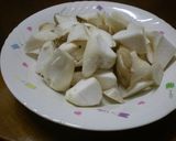 台湾家庭料理★エリンギの黒胡麻油炒め★作り方1写真
