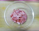 再収穫の豆苗は焼きうどんで。作り方5写真