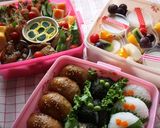 運動会のお弁当2012　肉巻きおにぎり作り方8写真