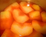 ピンクの煮りんご作り方3写真
