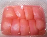 ピンクの煮りんご作り方4写真
