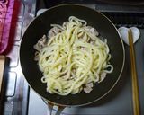 再収穫の豆苗は焼きうどんで。作り方7写真