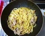 再収穫の豆苗は焼きうどんで。作り方8写真