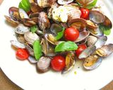 あさりとトマトのレモンバター蒸し作り方3写真