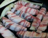 巻くだけ簡単★なすの肉巻きぽん酢炒め★作り方3写真