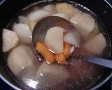 カマンベールで、牛肉のホワイトシチュー作り方2写真