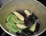香りがいいね♪千石豆と茄子の煮物作り方5写真