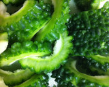 ゴーヤと貝柱の胡麻マヨネーズ和え作り方1写真