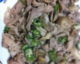 ネギだくで♪豚肉としめじのマヨポン作り方9写真