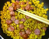お弁当に☆ご飯に◎コーンとウィンナー炒め作り方3写真