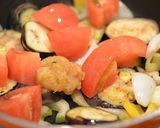 豚バラと野菜のプリザーブレモン炒めごはん作り方2写真