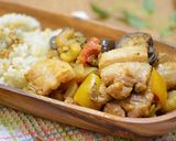 豚バラと野菜のプリザーブレモン炒めごはん作り方4写真