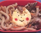 半熟たまごのせ♪ふっくら味しみ焼きうどん作り方7写真