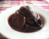 洋梨のコンポート・赤ワイン煮♪作り方6写真