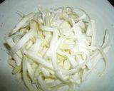 マコモタケのきんぴら　京都カフェ作り方5写真