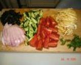サラダひやむぎ(120円）作り方1写真