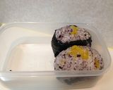 お弁当に♪ゆかりと沢庵のおにぎり作り方4写真