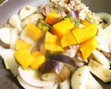 茄子とかぼちゃのケチャップ炒め作り方6写真