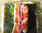 3色のごまの恵方巻き作り方3写真