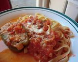 ピーマンの肉詰め　トマトソース煮込み作り方5写真
