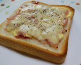 生ハムチーズのせトースト作り方4写真