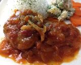 煮込みハンバーグ♡トマトソース作り方9写真
