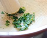 緑茶モヒート（冷凍生茶葉のカクテル）作り方1写真