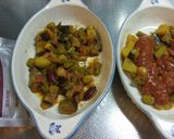 余ったカレーとミートソースでグラタン作り方2写真