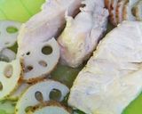 れんこんと鶏むね肉のポン酢和え作り方1写真