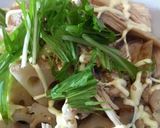 れんこんと鶏むね肉のポン酢和え作り方4写真