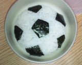 キャラ弁＊簡単サッカーボール弁当＊作り方3写真