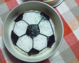 キャラ弁＊簡単サッカーボール弁当＊作り方4写真