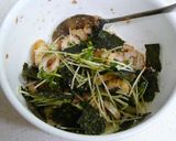 ✿竹輪とかいわれの梅ゴマ海苔和え✿作り方4写真