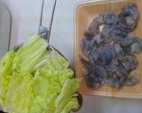 簡単あっさり✩海老と白菜のかぼす炒め✩作り方1写真