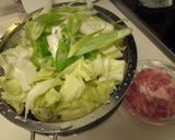 キャベツと豚肉と卵の塩昆布炒め作り方1写真